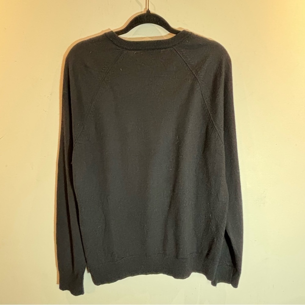 BANANA REPUBLIC Sz L 100% Merino Wool Italian Yarn Baruffa Crew Neck Sweater - Picture 7 of 7